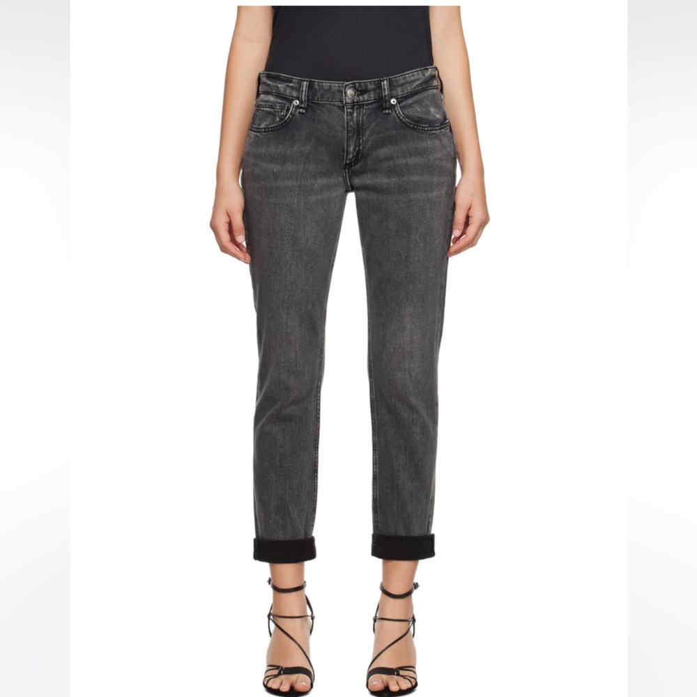 RAG & BONE Black Dre Boyfriend Jeans